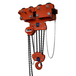 0.5t CAPACITY TIGER COMBINED CHAIN BLOCK & GEARED TRAVEL TROLLEY, CCBTGS 80-128mm