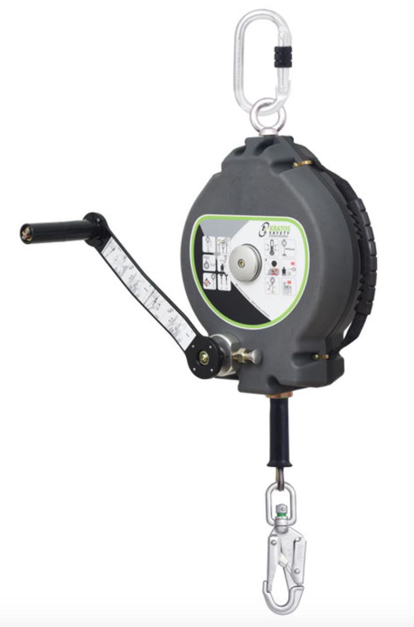 Kratos - 30m Olympe Wire Rope Fall Arrest Block c/w Integrated Recovery System 30m
