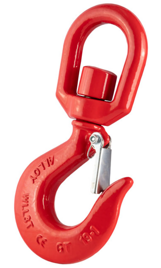 GT Alloy Steel Large Swivel Hook with Safety Catch 11.0t