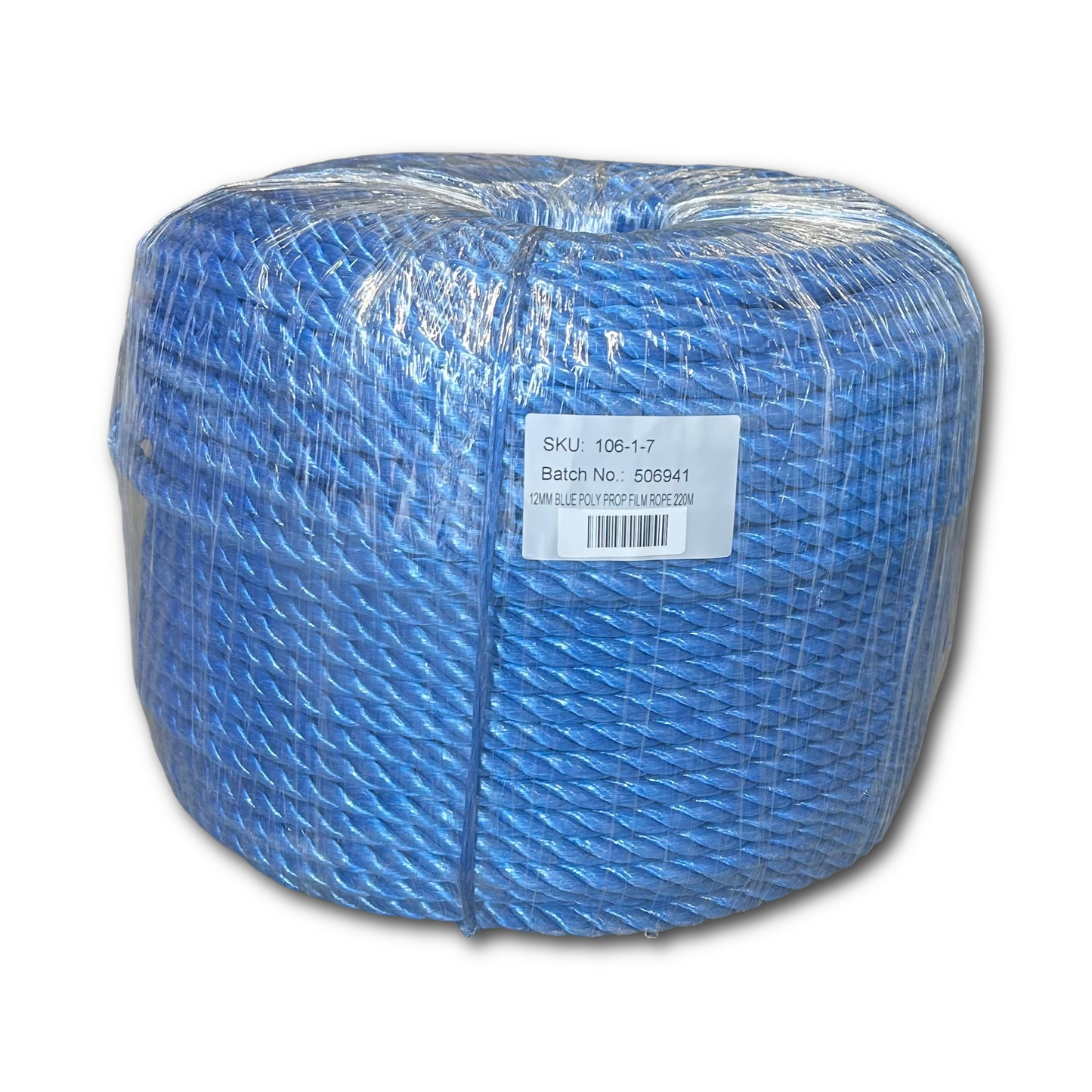 12mm Blue Duct Draw Rope - 220m Coil