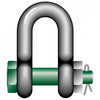 Green Pin Grade 6 Standard DEE Shackles with Bolt and Safety Nut 85.0t