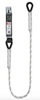 1.5m or 1.8m Gravity Shock Absorbing 11mm Kernmantle Single Rope Lanyard with Thimble 1.8m