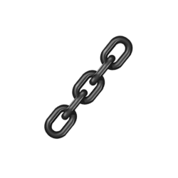 Short Link Chain Commercial Self Colour  (Sold By the Meter) Ø16mm x 45mm Inside Length - SC