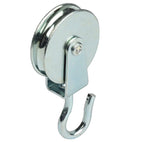 Steel Galvanised Cast Iron Pulley with Rotating Hook Type ETT-198 : 15kg to 70kg 40 kg - Pulley Ø60mm - Max rope Ø10mm