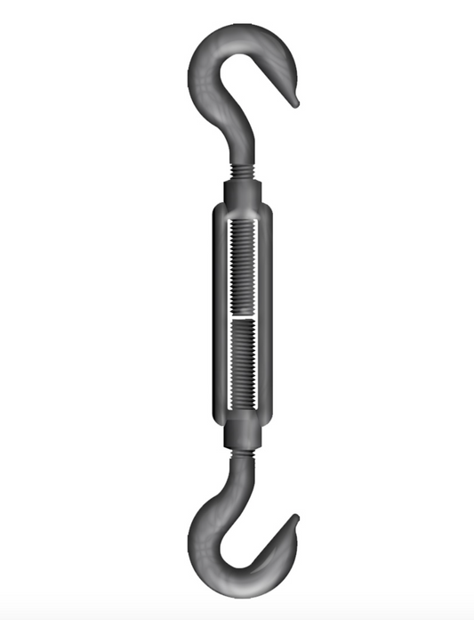 Open Body Mild Steel Straining Screw Hook/Hook 24mm