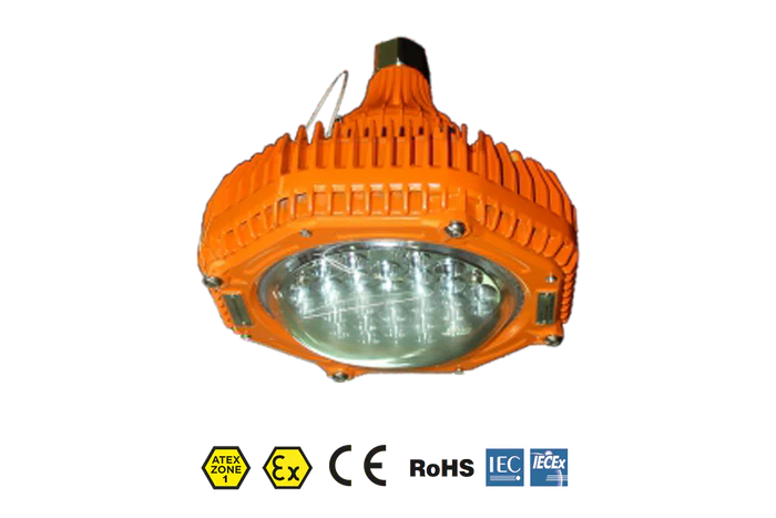 Titan Pendant - 7350 Lumens - Zone 1 & 21 - AC Round ATEX Floodlight