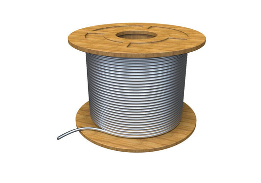 7x7 Galvanised Wire Rope - 100m Reel 6.0mm x 100m