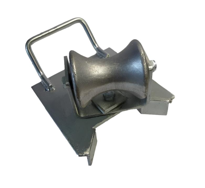 Swivelling Edge Roller for Ducts (Duct Guide for Rope)