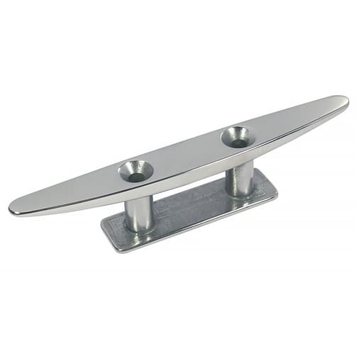 Stainless Steel AISI 316 Low Flat Two Hole Cleat 10"