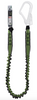 1.8m Gravity Shock Absorbing Expandable Webbing Lanyard with Scaff Hook 1.8m