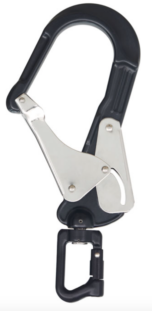 Aluminium Double Action Swivel Pin Opening Eye Scaffold Hook 60mm