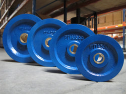 Cast Iron Pulley with Bronze Bush for Wire or Fibre Rope 500-3000kg Type 1A (PT1A)