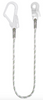 1m or 1.5m or 2m Restraint Kernmantle Rope Lanyard - 11mm Diameter - Scaff Hook 1 End, Snap Hook Other 2.0m