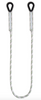 1m/1.5m/1.8m Restraint Kernmantle Rope Lanyard 1.0m