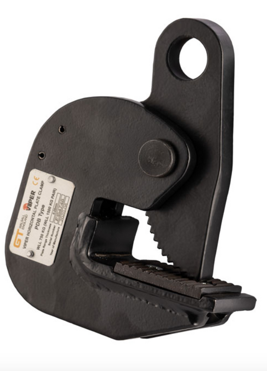 GT Viper Horizontal Plate Lifting Clamp PDB Type to BS-EN 13155 5,000kg / 0-45mm