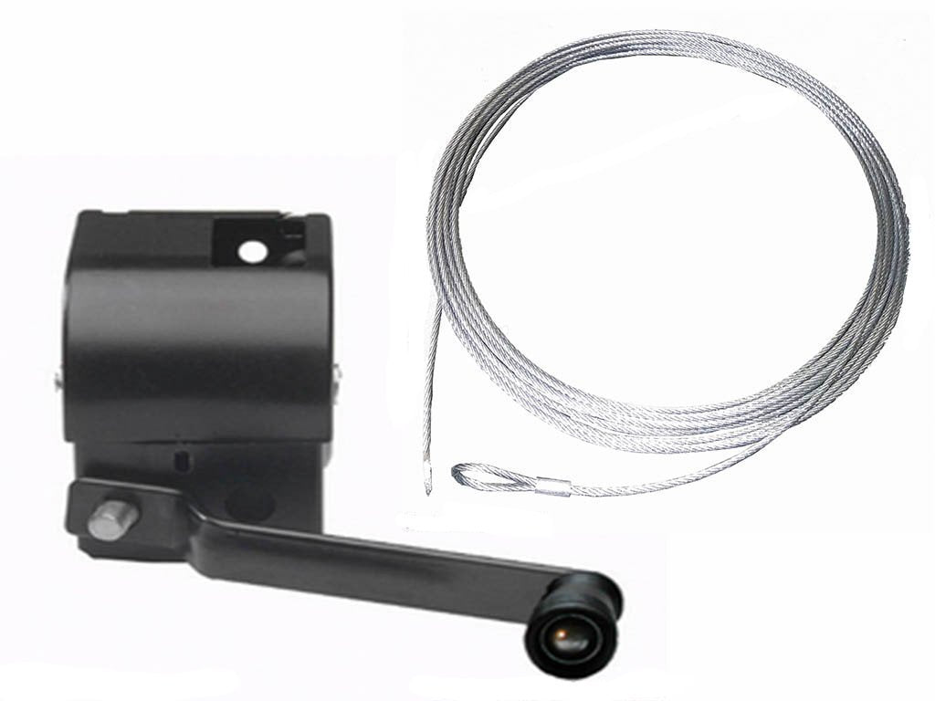 CS200 Worm Gear Hand Winch - Max 250kg - supplied with Wire Rope