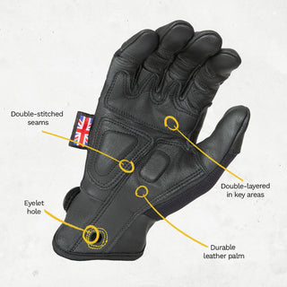 Dirty Rigger Leather Grip ™ 3.0 Multi-Purpose Gloves (Full Fingered)