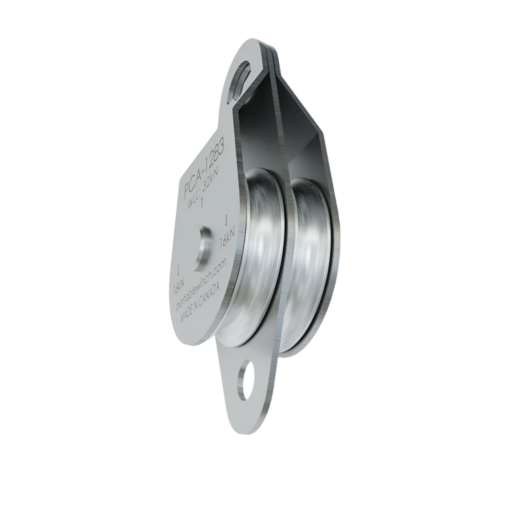 Double Swing Side Pulley Sheave 76mm (Snatch Block for 10mm Rope) from RiggingUK