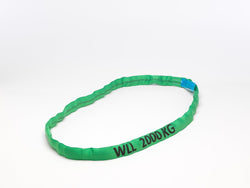 2.0t - 2000kg WLL Polyester Green Roundslings - Made in the UK