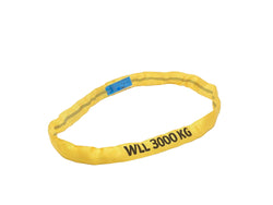 3.0t / 3,000kg WLL Polyester Yellow Roundsling - Made in the UK