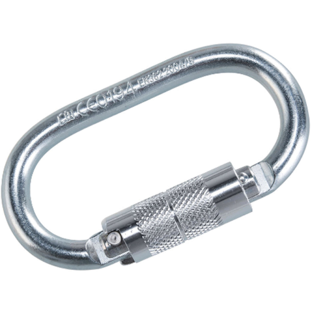 Portwest - Twist Lock Carabiner - Connector Silver - 20kN from RiggingUK