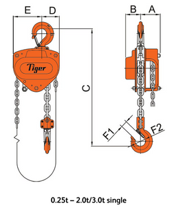 500kg TIGER CHAIN BLOCK PROCB14