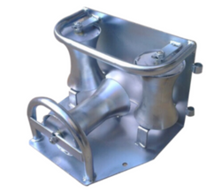 Triple Corner Cable Roller Ground Plate - Wide Model for Cable Diameters up to 160mm