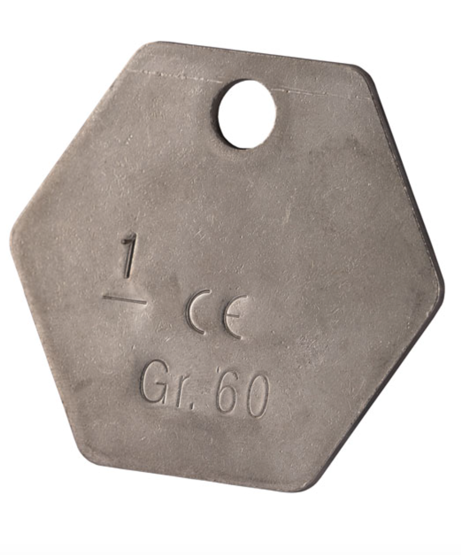 Cartec Grade 6 Stainless Steel AISI 316L Chain Tag Ring Attachment