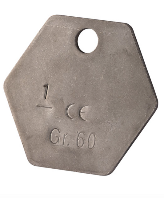 Cartec Grade 6 Stainless Steel AISI 316L Chain Tag Ring Attachment