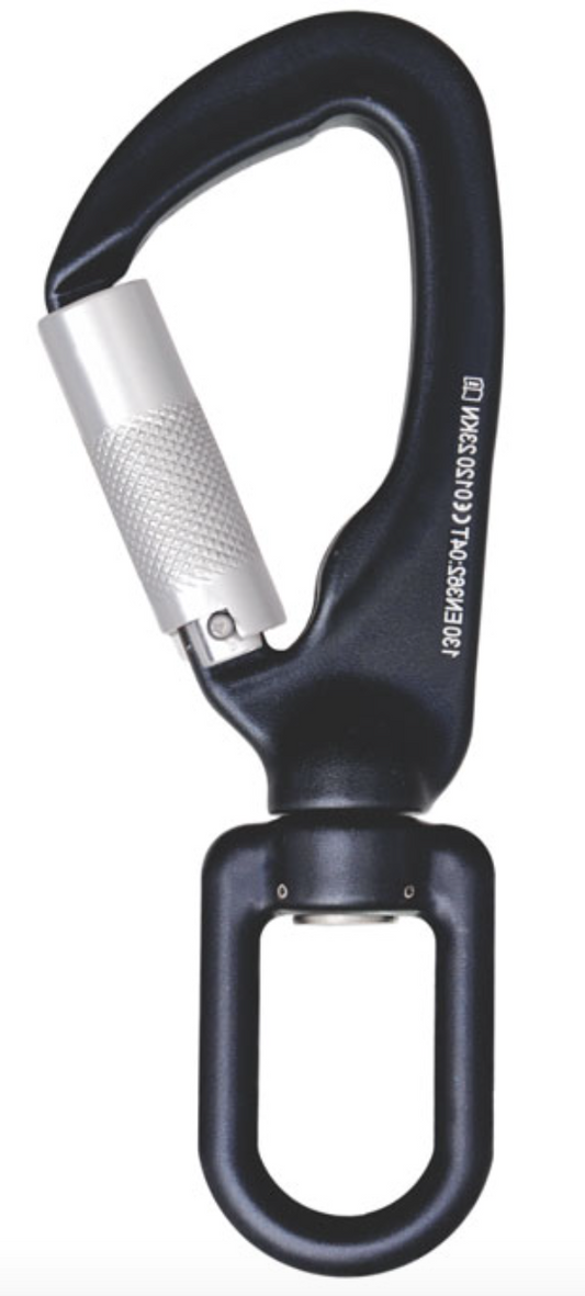 Aluminium Swivel Quarter Turn Locking Hook - MBS 23kN 18mm