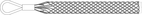 Stainless Steel Single Eye Cable Socks 89-115mm - 685mm - 5690kg