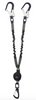 Kratos- 1.5m Gravity-S Y Forked Shock Absorbing Expandable Webbing Lanyard with Twin Scaff Hooks 1.5m