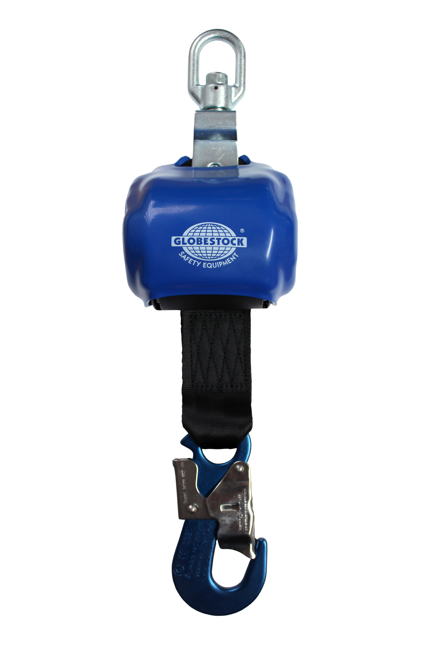 Globestock AUTOREEL 140kg Fall Arrest Webbing Block - SRL with Scaffold Karabiner 2.5m Webbing