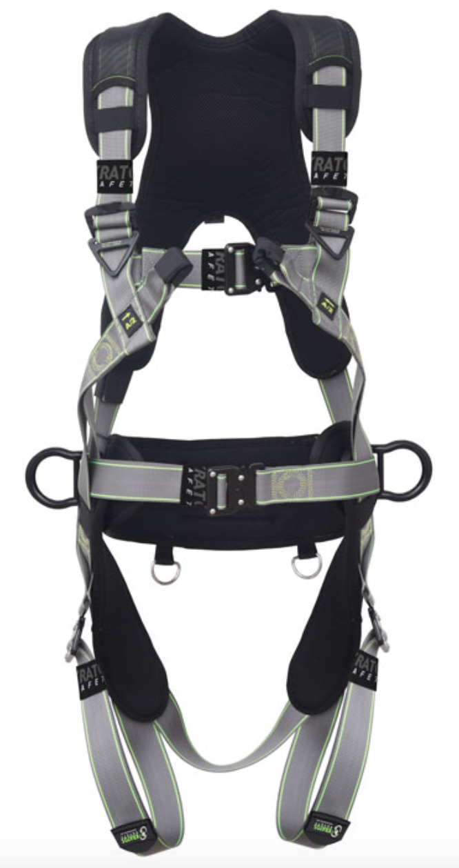 Kratos - Fly'In 2 - 4 Point Luxury Full Body Harness with Belt L-XXL