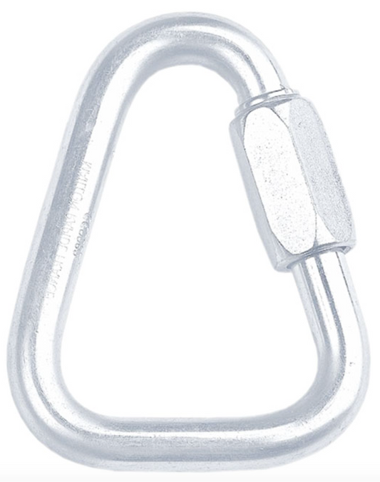 Steel Delta Quick Link - MBS 22kN - Gate Opening 10mm 10mm
