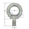 Load Rated Stainless Steel Eye Bolt to DIN 580 Ref: 166-16