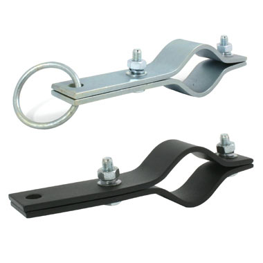 Doughty Hanging Clamps 48mm / Black (with Ring)