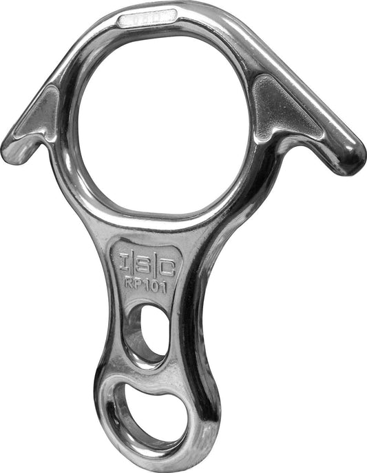 ISC Rescue Figure 8 Descender (Stainless Steel) - MBS 80kN - 9 to 13mm Rope Dia Polished