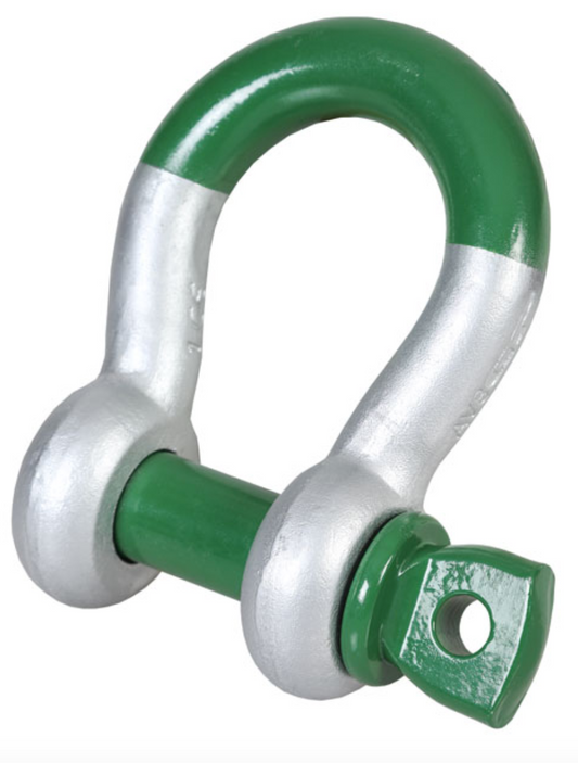 Green Pin Super Grade 8 Bow Shackle with Screw Collar Pin 7.0t