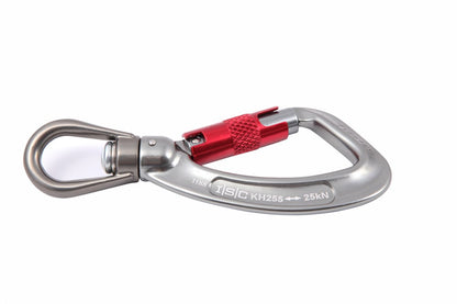 ISC Twister Swivel Eye Screwgate Karabiner - 27kN