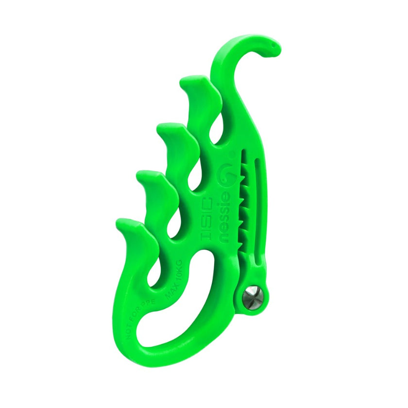 Neon Green Nessie Lanyard Management Clip by ISC