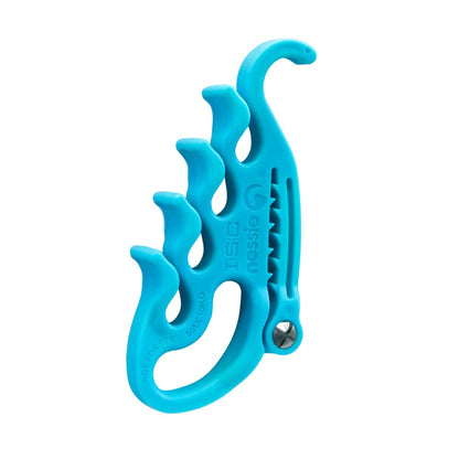 Neon Blue Nessie Lanyard Management Clip by ISC