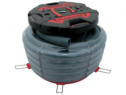 Black pipe on a Red and Black Runpotec XB500T Cable Roller