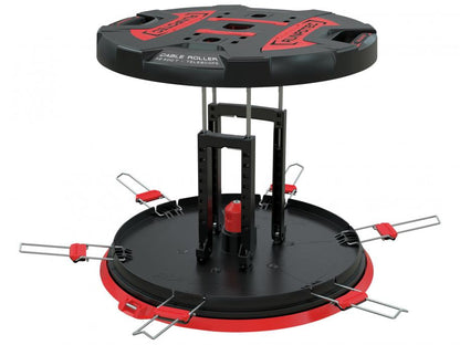 Red and Black Runpotec XB500T Cable Roller extended