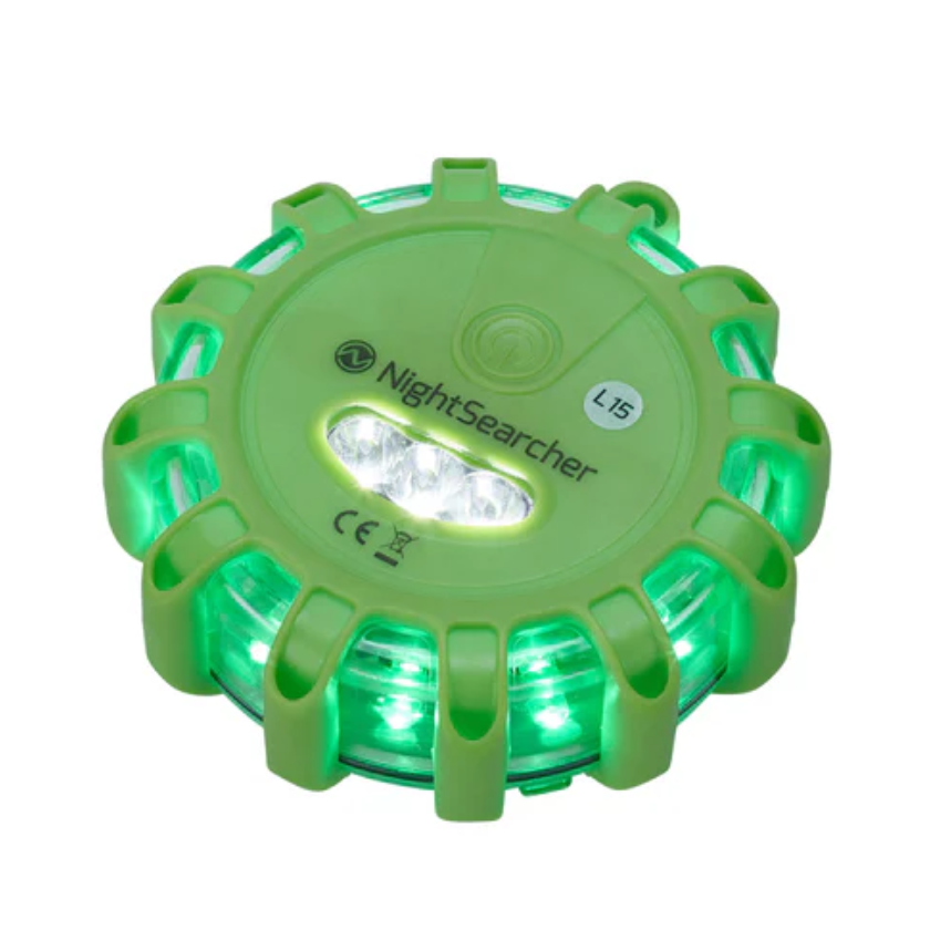 Pulsar AAA Battery Powered Hazard Warning Lights - Green