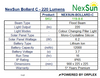 Product Specifications Table for NexSun Bollard C Colour Changing Pillar Light