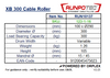 Technical Specifications for RUNPOTEC XB300 Cable Roller