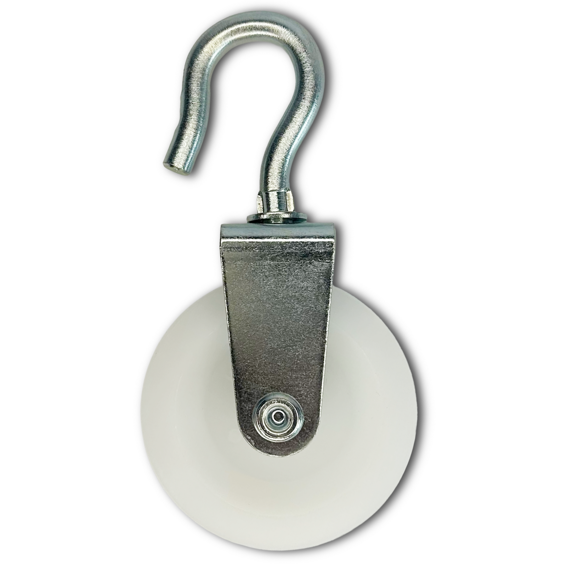 WEBI White Polyamide (Nylon) Pulley with Rotating Steel Hook ETT-198P - Capacities 15-70kg