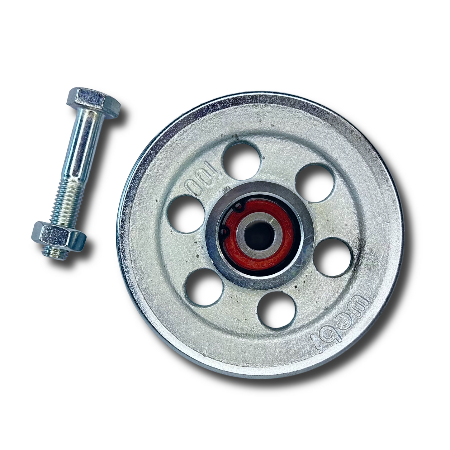 WEBI Galvanised Cast Iron Single Pulley, Type ETT-74 - Capacities 100kg-1000kg
