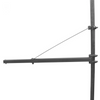 Extendable rotary hoist frame